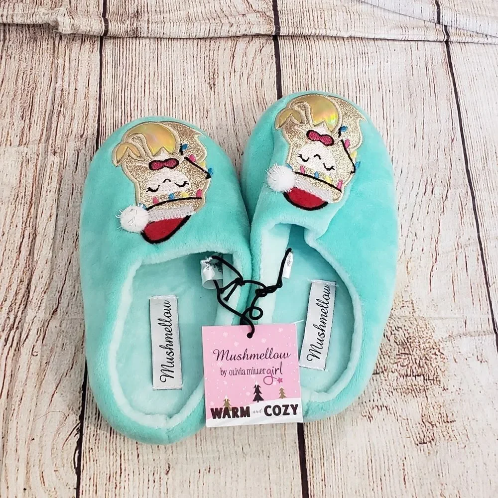 3 for $25 Mushmellow by Olivia Miller Mermaid Slippers, Sz Small